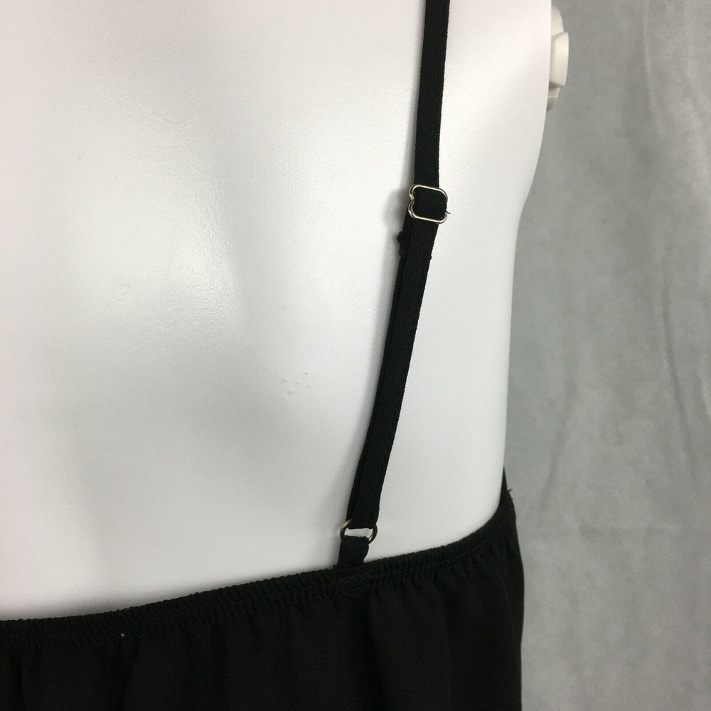 Dainty Hooligan Shirt‎ Womens S Black Wrap Front Cami Tank Top Adjustable Straps - Picture 4 of 8